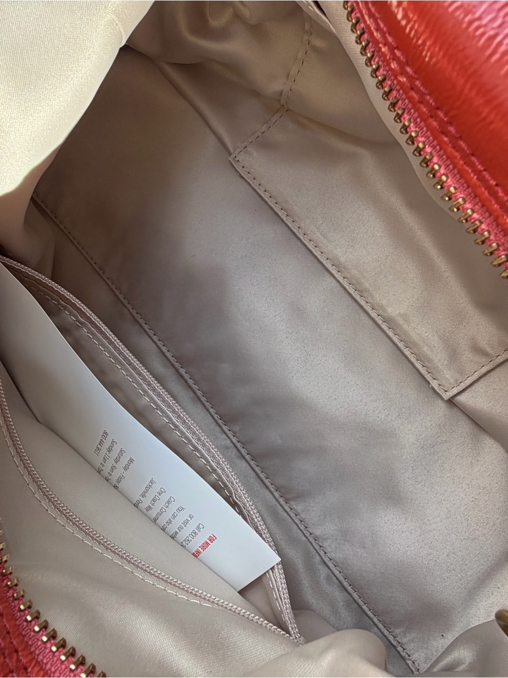 Coach Madison Sabrina 12957 Coral Patent Leather Satchel NWT Tags - Picture 8 of 10